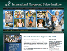 Tablet Screenshot of internationalplaygroundsafetyinstitute.com